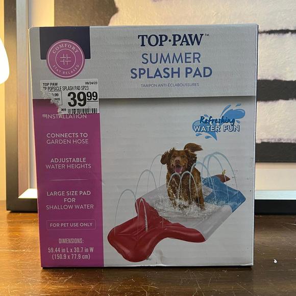 Nwt top paw summer splash pad red/white/blue popsicle - Picture 1 of 2